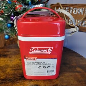 Coleman Red Plastic Vacuum Food Jar